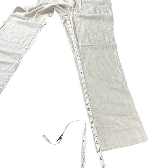 Naturals D&Co. Linen Blend Straight Leg Pants Summer Essential! Sz S - Picture 11 of 13